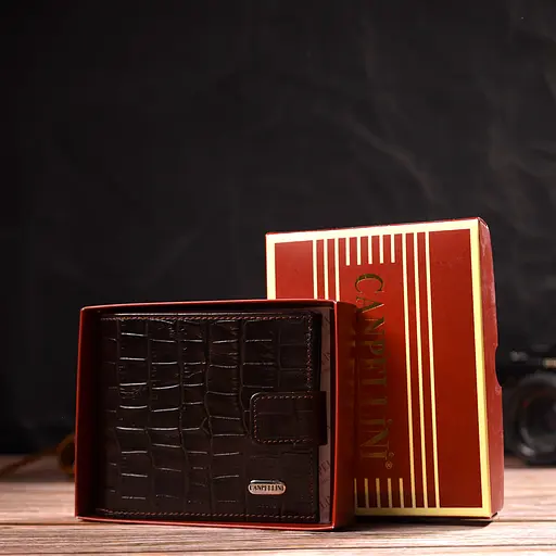 Мужской кожаный кошелек Canpellini 11.5х10х1 см acs0025686 - фото 9