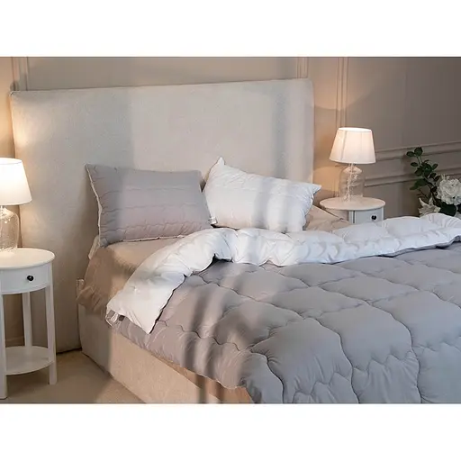 Набір ковдра та 2 подушки Grey White сірий (172.52_Grey White) - фото 3