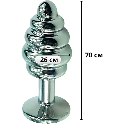 Анальная пробка Passion Спираль S стальная (4821002030149) - фото 2