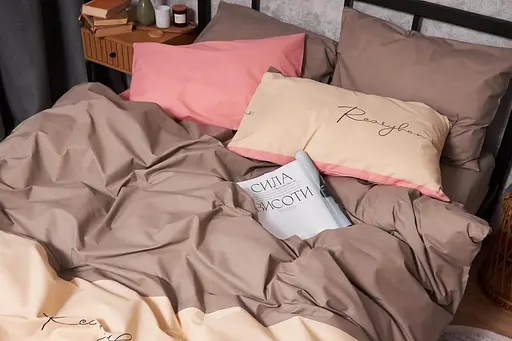 Комплект постельного белья Moon&Star Бязь Gold Люкс Honeydew King Size 220x240 наволочки 2х40х60 - фото 5