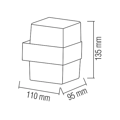 Світильник світлодіодний фасадний KING-10/S 10W чорний настінний - фото 2