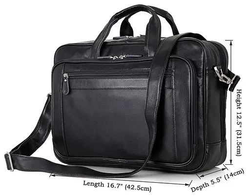 Чоловіча шкіряна сумка для ноутбука Vintage 42,5х31,5х14 см sum0012430 - фото 2