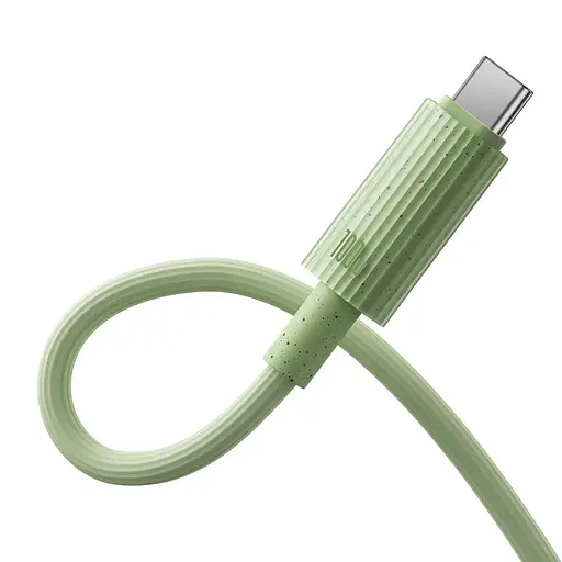Кабель Baseus Habitat Series Fast Charging Cable Type-C to Type-C 100W 1 м зелений - фото 3