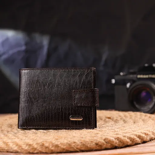 Мужской кожаный кошелек Canpellini 11х8.3х1 см acs0025057 - фото 6