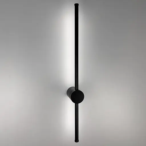 Дизайнерський чорний настінний світильник LED Line F BD 88002/600 BK - фото 5