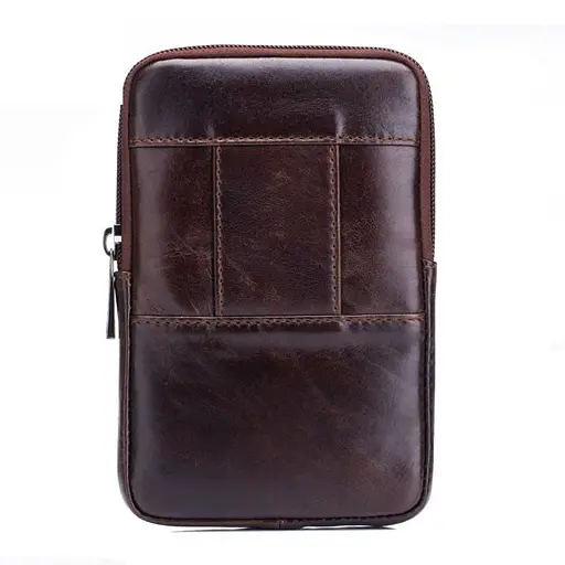 Шкіряна чоловіча сумка на пояс BULL 17,5х11х4 см nsa0001231 - фото 2