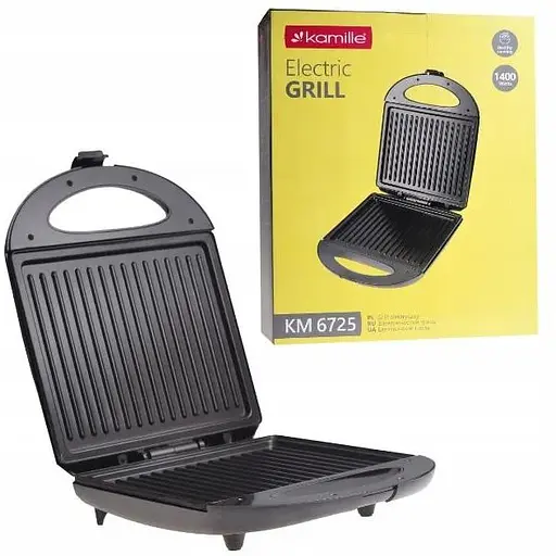 Електрогриль притискний Kamille KM 6725 - фото 4