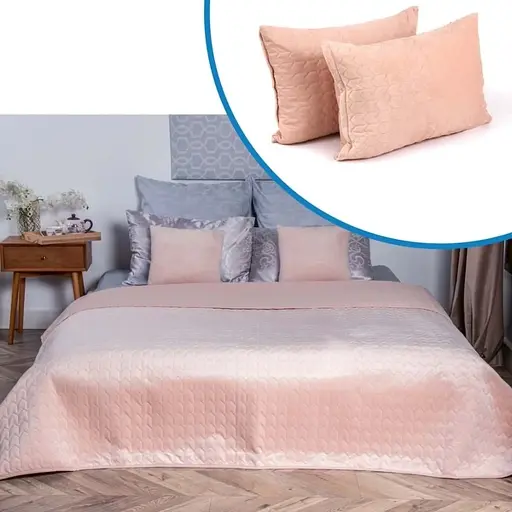 Набір VeLour  покривало та 2 чохли на подушки Apricot (К_994.55_Apricot)