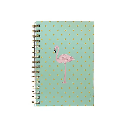 Зошит на спіралі з тисненням фольгою, А5, 100 аркушів, матова ламінація 4052