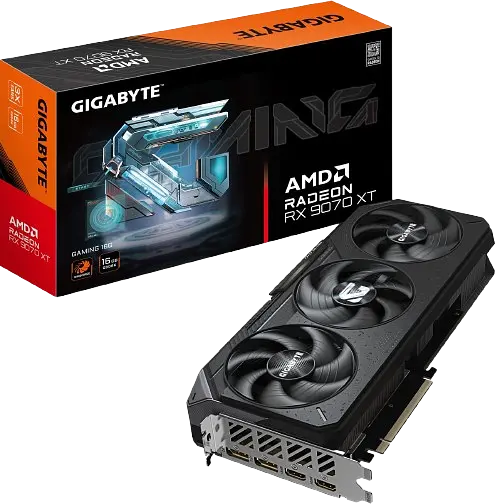Відеокарта AMD Radeon RX 9070 XT 16GB Gigabyte Gaming (GV-R9070XTGAMING-16GD)