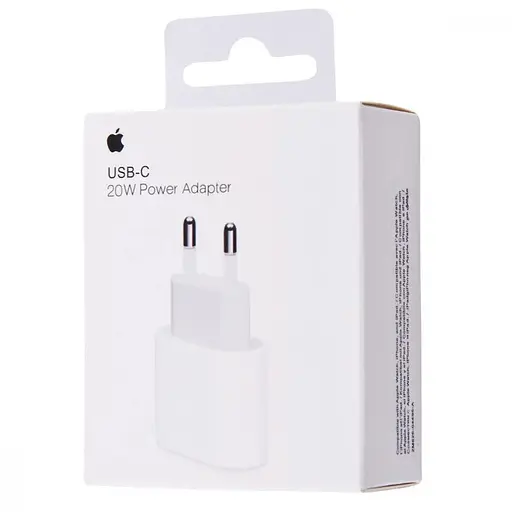 Зарядний пристрій Apple 20W USB-C Power Adapter (MHJE3ZM/A) White - фото 1