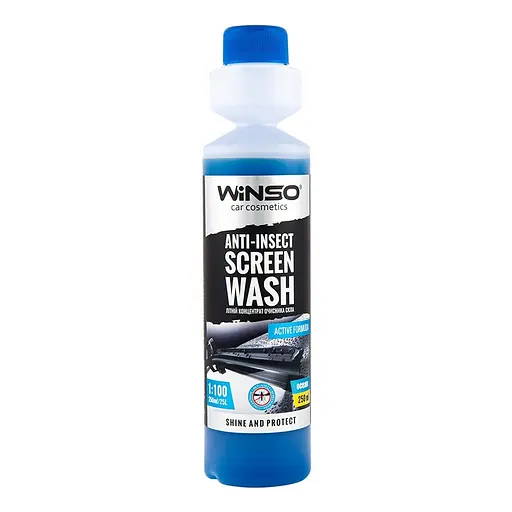 Літній очисник скла Winso Anti-Insect Screen Wash 1:100 Ocean концентрат 250 мл