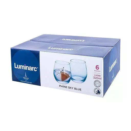 Набір склянок Luminarc Maine Sky Blue низьких 320 мл 6 шт. блакитний (V4588) - фото 2