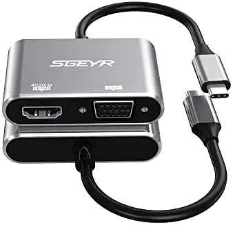 Адаптер SGEYR USB C – HDMI VGA, Mini USB Type C - фото 4