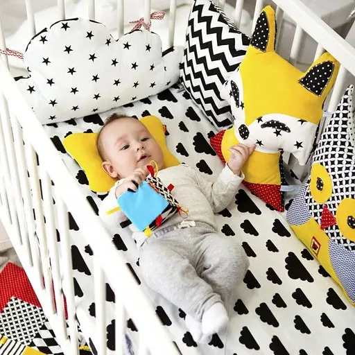 Підвіска-бортик для ліжечка "Хмарка B&W" МС 110512-05 - фото 2