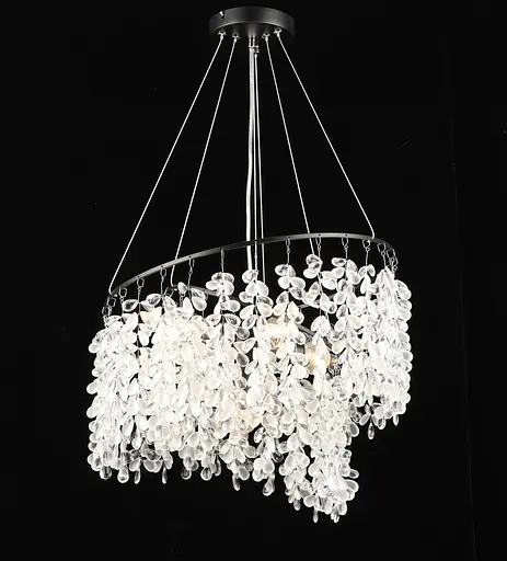 Люстра подвесная хрустальная S2484/5, Черный