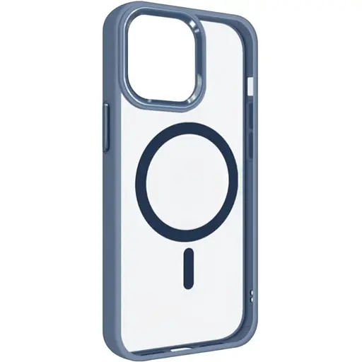 Чохол-накладка DK для Apple iPhone 13 Pro Max MagSafe Composite Metal Edge (light blue)