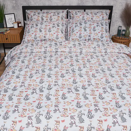 Пододеяльник Moon&Star Бязь Gold Люкс Bunny Dreams Двуспальный 175x210 см - фото 2