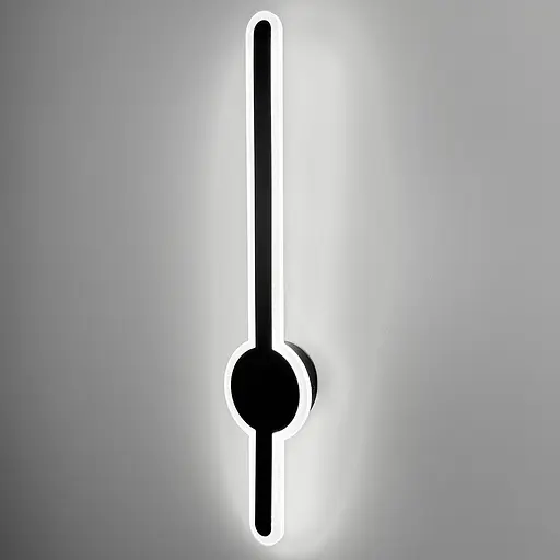 Видовжене світлодіодне чорне бра 60 см Арт. WJ 020/600 BK Line F - фото 3