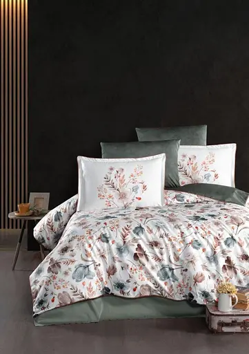 Постільна білизна Madena Beige Сатин Делюкс La Romano pbe0051260 - фото 1