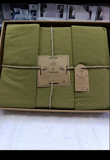 Постельное белье Naturel Standart Olive Варена Хлопок Limasso pbe0051858 - фото 2