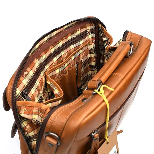 Чоловіча шкіряна сумка Hill&Burry 27х23х7 см sum0026068 - фото 9