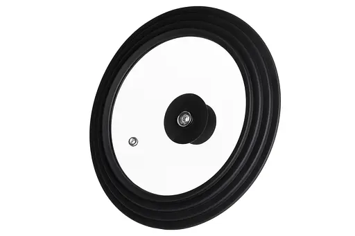 Ardesto Крышка универсальная Black Mars Smart 24/26/28 см, стекло, силикон - фото 4