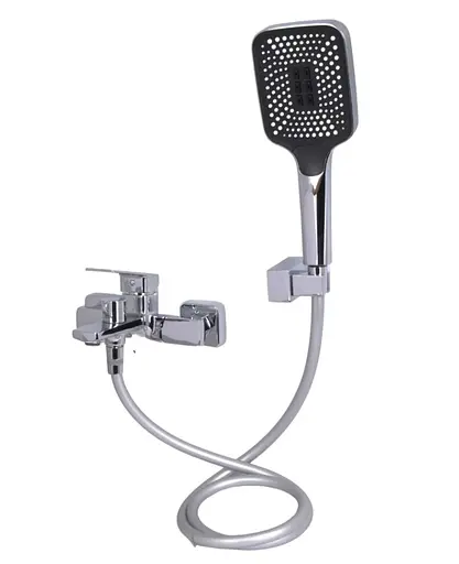 Смеситель для ванной Qtap Capricorn, Chrome (k35) с душевым гарнитуром QTCAP3060102C48222 - фото 2