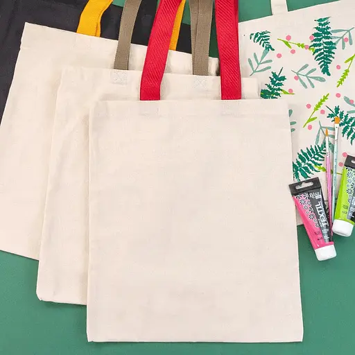 Сумка з бавовни Rosa Talent 38х42 см помаранчево-жовта ручка 70 см невибілена бавовна 220 г/м2  - фото 4