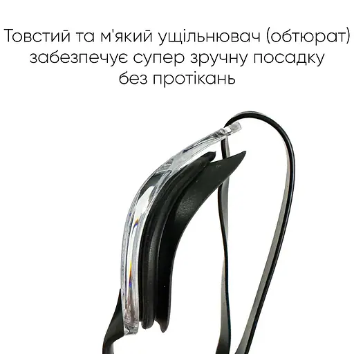 Окуляри для плавання Renvo Sanaga Pro Уні Anti-fog Чорний OSFM (2SG400-011) - фото 8