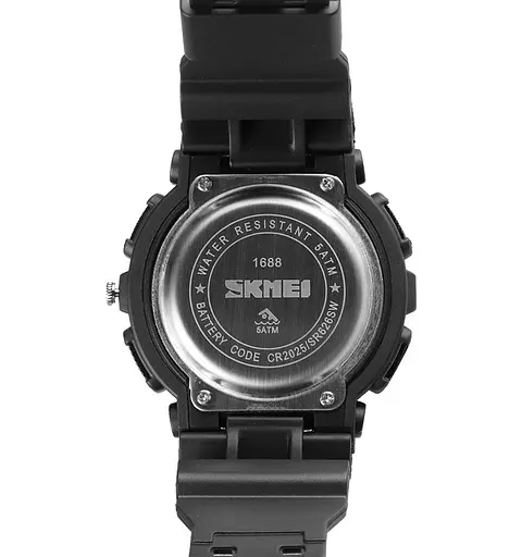 Наручний годинник чоловічий Skmei 1688 Black, 1688BK (17158) - фото 3