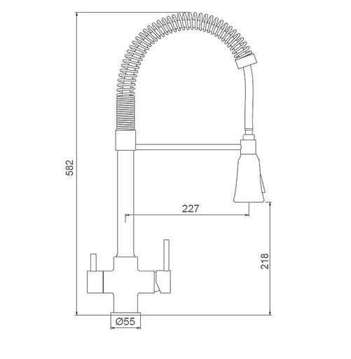 Змішувач для кухні Gappo з підключенням фільтра G4398-69 сірий Gungrey Графітовий хром - фото 5