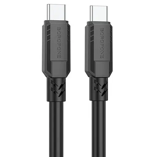 Дата кабель Borofone BX81 Type-C to Type-C 60W (1m) Чорний
