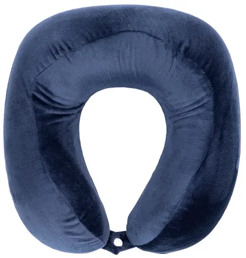 Подушка ортопедична для шиї Ardesto Sleepwell Travel 27х24х14 см піна меморі синій (ART3128NBP) - фото 4