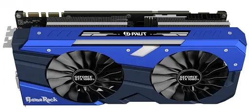 Видеокарта Palit GTX 1080Ti 11Gb GameRock (NEB108TT15LC-1020G) (GDDR5X, 352 bit, PCI-E v3.0) Б/у - фото 5