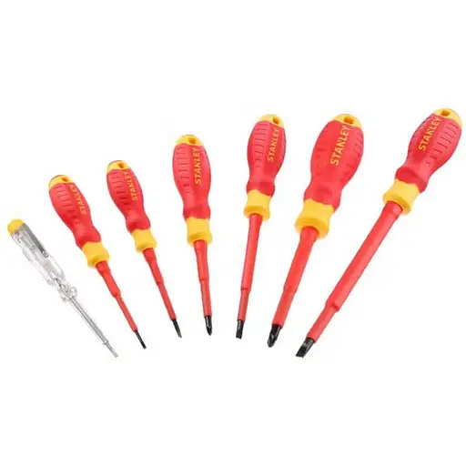 Набор отверток электрика Stanley FatMax VDE1000V изолированных 7 шт. (STHT60031-0)