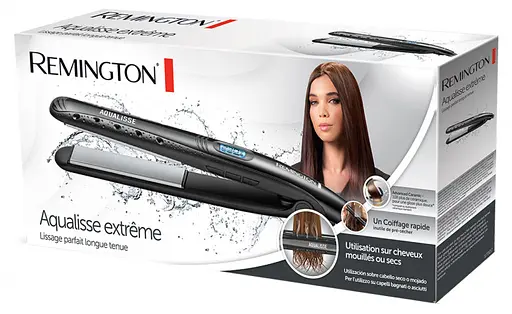 Випрямляч Remington Aqualisse Extreme, 47 Вт, температурних режимів 10, 140-230С, дисплей, кераміка, чорний - фото 4