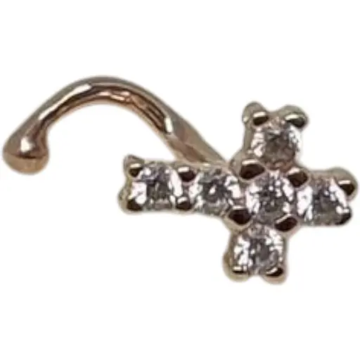 Золота сережка-пірсинг Favoritum в ніс. 311138