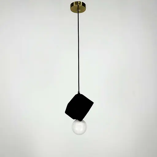 Підвіс Truzzo Quadro із чорним бетонним плафоном Line.F MJ 168/1 BK - фото 3