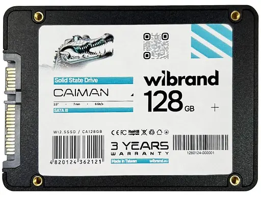 Накопитель SSD Wibrand Sata 2.5 128GB Caiman Bulk120 (WI2.5SSD/CA128GB) - фото 2
