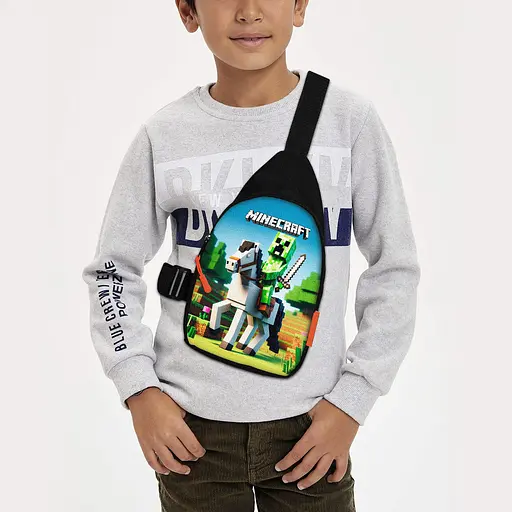 Сумка через плече дитяча Minecraft 29х17 см сумка слінг для хлопчика (02128)