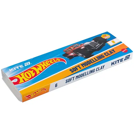 Пластилин восковой Kite Hot Wheels 6 цветов 120 г (HW25-081)