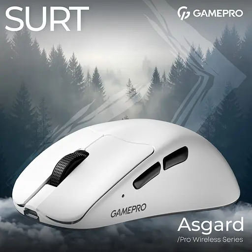 Миша GamePro Asgard Surt Wireless White (GM017W) [140401] - фото 5