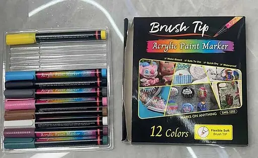 Акрилові маркери C 65251 12шт (6900067652515) - фото 3