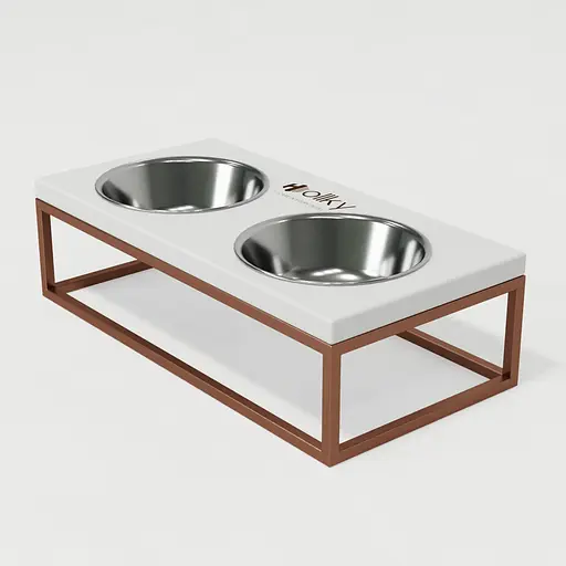 Hollky Base M — миски на підставці для середніх собак та великих котів (2 × 0,95 л) - фото 3