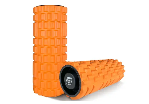 Массажный ролик EasyFit Grid Roller 33 см v.1.1 Оранжевый (EF-2020a-OR) - фото 2