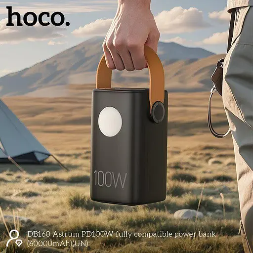 Зовнішній акумулятор Hoco DB160 Astrum 60000 mAh PD100W - фото 6