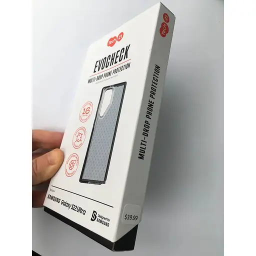 Оригинальный противоударный силиконовый чехол Tech21 Evo Check для Samsung Galaxy S22 Ultra Black T21-9377 - фото 5