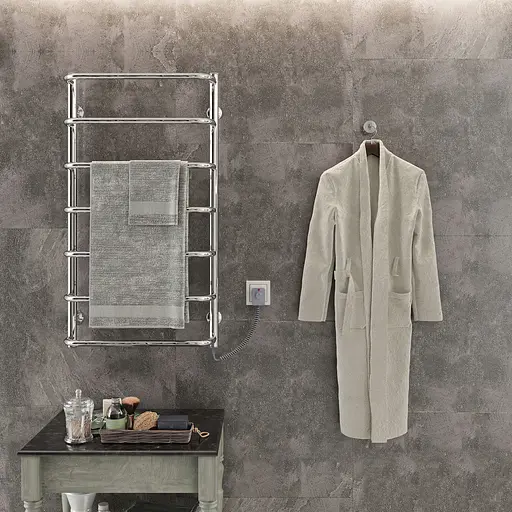 Електрична рушникосушарка Kosser Скоба 900x500/7 ЕR рег. ДС12ER, Хром, Праве - фото 3