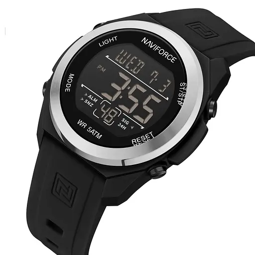 Наручний годинник чоловічий Naviforce Run Чорний (3520) - фото 2